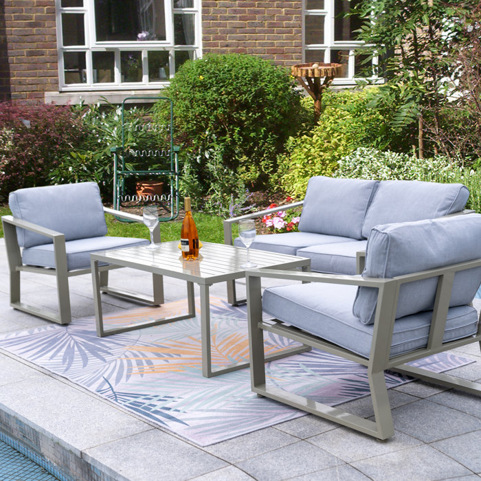 Latitude Run® 4person Patio Conversation Sets Wayfair.ca